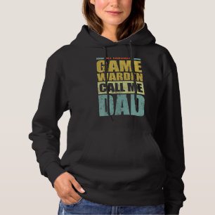 Mens My Favourite Game Warden Calls Me Dad Father Hoodie