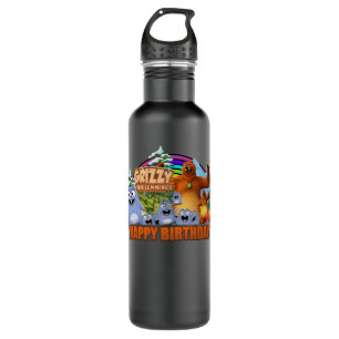 Mens My Favourite Grizzy And Lemmings Funny Kids G 710 Ml Water Bottle