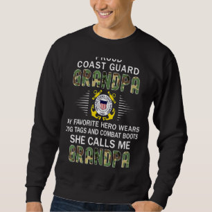 Mens My Favourite Hero Wear Combat Boots Proud Coa Sweatshirt