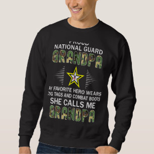 Mens My Favourite Hero Wears Combat Boots National Sweatshirt