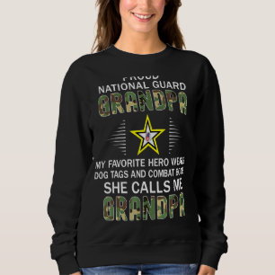 Mens My Favourite Hero Wears Combat Boots National Sweatshirt