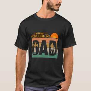 Mens My Favourite People Call Me Dad Vintage Fath T-Shirt
