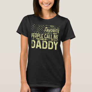 Mens My Favourite People Call Me Daddy Usa Patriot T-Shirt