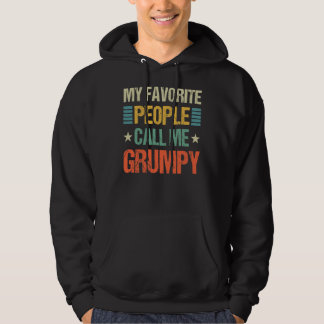 Mens My Favourite People Call Me Grumpy Family Hoodie