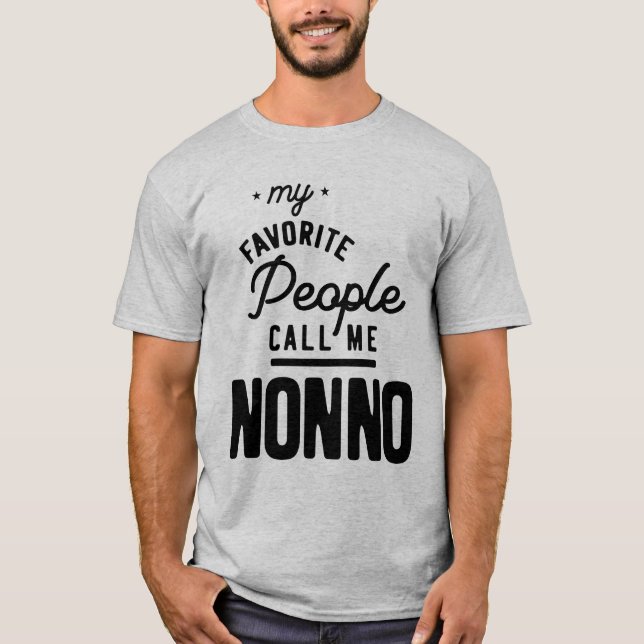 Mens My Favourite People Call Me Nonno T-Shirt (Front)