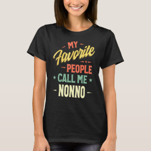 Mens My Favourite People Call Me Nonno Vintage Fat T-Shirt