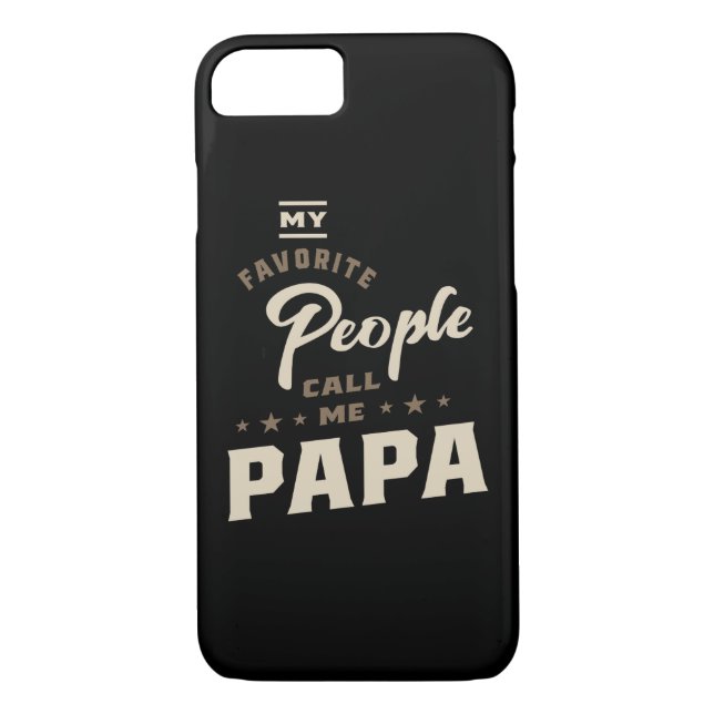 Mens My Favourite People Call Me Papa Gift Case-Mate iPhone Case (Back)