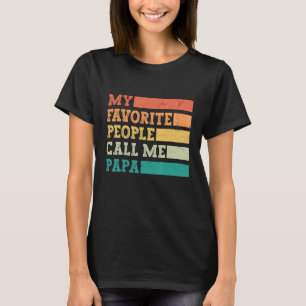 Mens My Favourite People Call Me Papa Vintage Fat T-Shirt