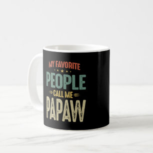 Mens My Favourite People Call Me Papaw Gift Coffee Mug
