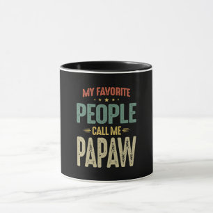 Mens My Favourite People Call Me Papaw Gift Mug