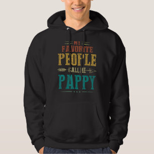 Mens My Favourite People Call Me Pappy Vintage Fat Hoodie
