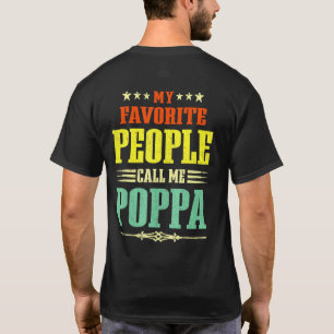 Mens My Favourite People Call Me Poppa Vintage Fat T-Shirt