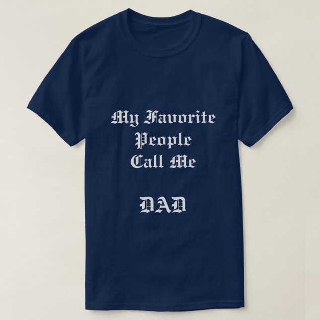 Men's My Favourite People navy blue t-shirt (Design Front)