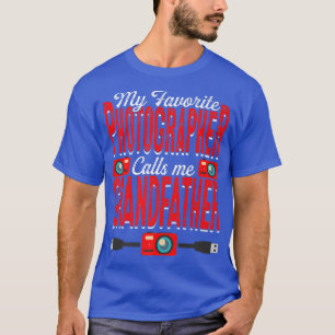 Mens My Favourite Photographer Calls Me Grandfathe T-Shirt