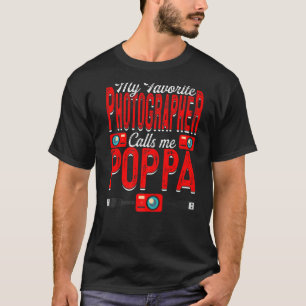 Mens My Favourite Photographer Calls Me Poppa Came T-Shirt