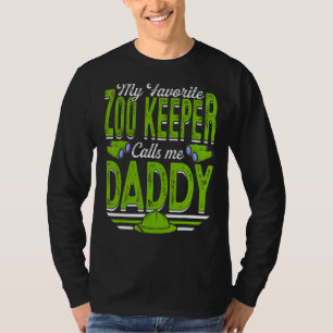 Mens My Favourite Zoo Keeper Calls Me Daddy Animal T-Shirt