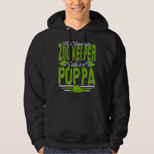 Mens My Favourite Zoo Keeper Calls Me Poppa Animal Hoodie