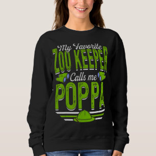 Mens My Favourite Zoo Keeper Calls Me Poppa Animal Sweatshirt