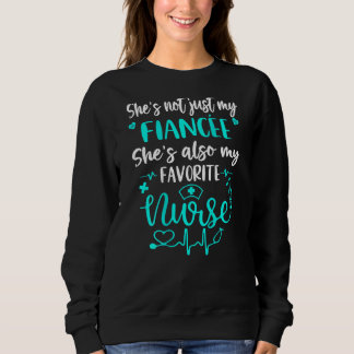 Mens My Fiancee Is A Nurse  Proud Nurse Fiance Cna Sweatshirt