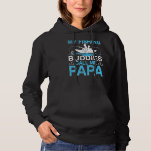 Mens  My Fishing Buddies Call Papa Fishing Father' Hoodie