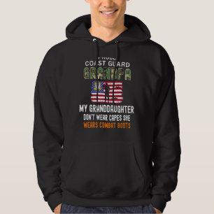 Mens My Granddaughter Wear Combat Boots Proud Coas Hoodie