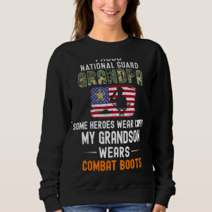 Mens My Grandson Wears Combat Boots Proud National Sweatshirt