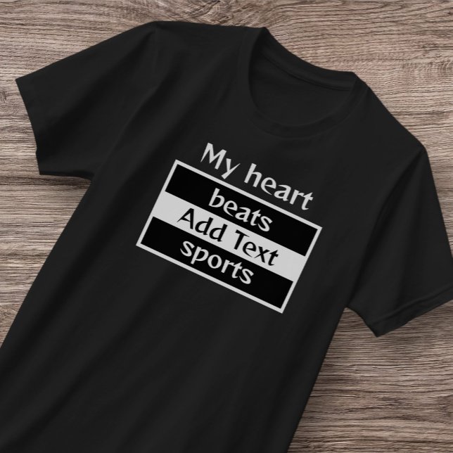 Men's My Heart beats Sports T-Shirt (Creator Uploaded)