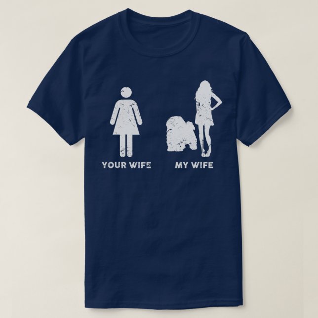 Mens My Lhasa Apso Your My Wife Gift  T-Shirt (Design Front)