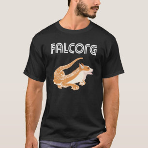 Mens Mythical Magical Falkor Falcorg Fantasy Corgi T-Shirt