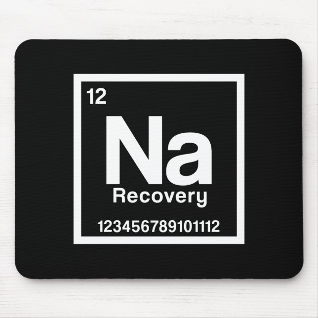 Mens na element narcotics anonymous recovery sober mouse pad (Front)