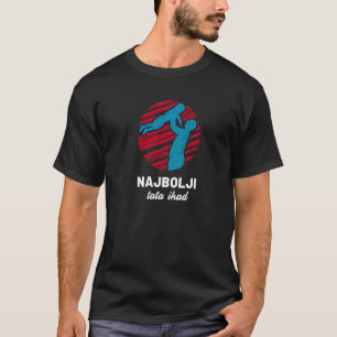 Mens Najbolji Tata Ikad Bosnian Croatian Serbian T-Shirt