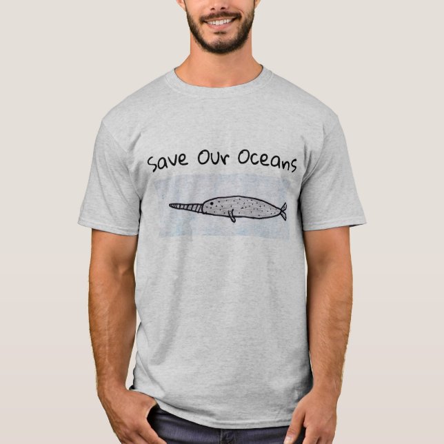 Men's narwhal t-shirt (Front)