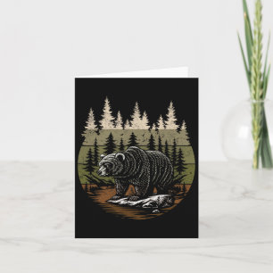 Mens Nature Graphic Tees Bears Animal Wildlife Out Card