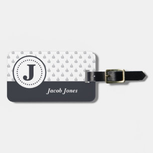 Men's Nautical Monogram Luggage Tag