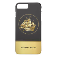 Men's Nautical Sailing Ship with Monogram