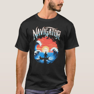 Mens Navigator adventure retro vintage T-Shirt