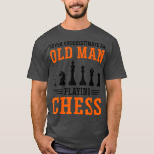 Mens Never Underestimate An Old Man Board Games Ga T-Shirt