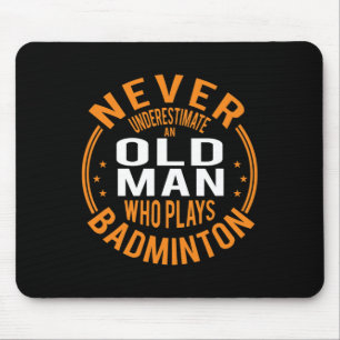 Mens Never Underestimate An Old Man Who Plays Dmin Mouse Pad