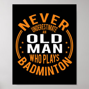 Mens Never Underestimate An Old Man Who Plays Dmin Poster