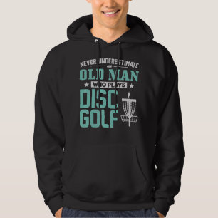 Mens Never Underestimate An Old Man Who Plays Voll Hoodie