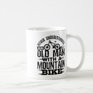 Mens Never Underestimate An Old Man With A Mountai Coffee Mug