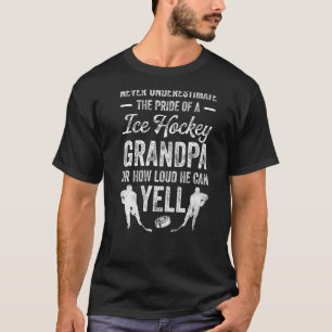 Mens Never Underestimate The Pride Of A Ice Hockey T-Shirt