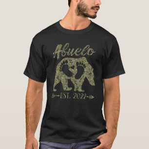 Mens New Abuelo Grandma Bear Est 2022 Baby Announc T-Shirt