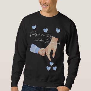 Mens New Father Of A Boy Holding Hands With A Bab Sweatshirt