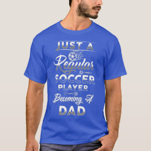 Mens New First Time Dad to Be Regular Soccer T-Shirt