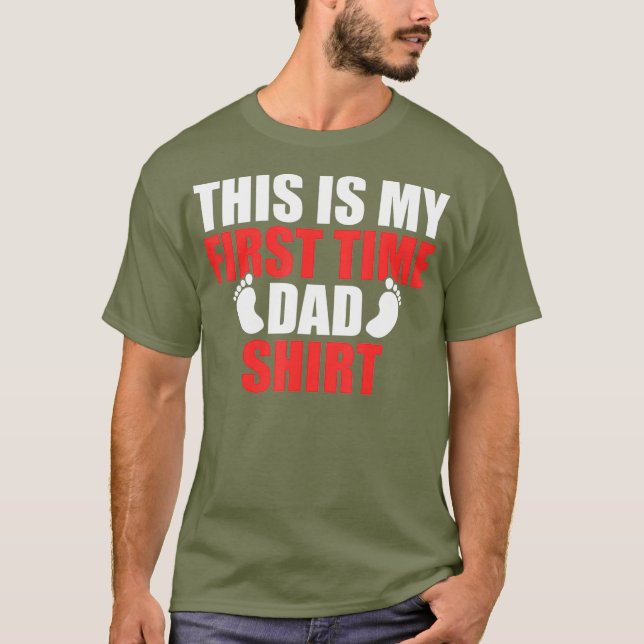 Mens New First Time Dad to Be This Is Daddy T-Shirt (Front)