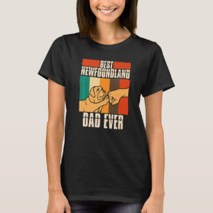 Mens Newfie Dog Best Newfoundland Dad Ever T-Shirt