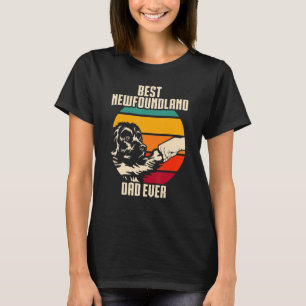 Mens Newfie Dog Best Newfoundland Dad Ever T-Shirt