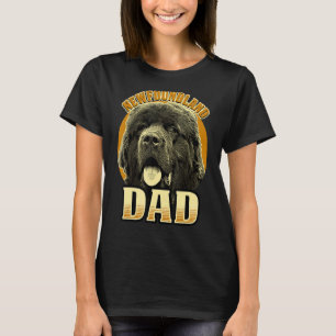 Mens Newfie Dog Newfoundland Dad T-Shirt