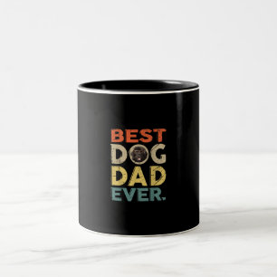 Mens Newfoundland Best Dog Dad Ever Fars Day Two-Tone Coffee Mug
